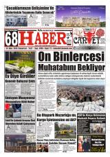 Aksaray 68 Haber gazetesi 1. sayfa