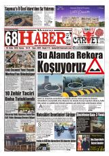 Aksaray 68 Haber gazetesi 1. sayfa