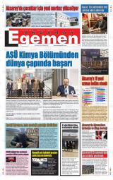 Aksaray Egemen gazetesi 1. sayfa