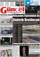 Aksaray Güncel gazetesi 1. sayfa
