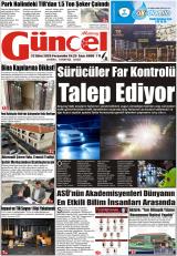 Aksaray Güncel gazetesi 1. sayfa
