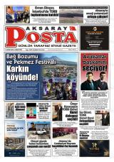 Aksaray Posta gazetesi 1. sayfa