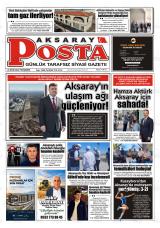 Aksaray Posta gazetesi 1. sayfa