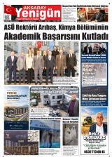 Aksaray Yenigün gazetesi 1. sayfa