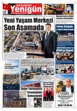 Aksaray Yenigün gazetesi 1. sayfa