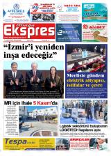 Aliağa Ekspres gazetesi 1. sayfa