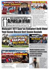Alparslan Diyarı gazetesi 1. sayfa