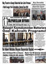 Alparslan Diyarı gazetesi 1. sayfa
