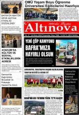 Altınova gazetesi 1. sayfa