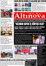 Altınova gazetesi 1. sayfa