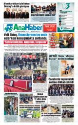 Ana Haber gazetesi 1. sayfa