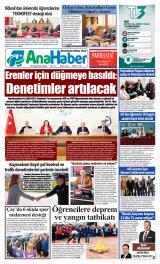 Ana Haber gazetesi 1. sayfa
