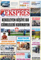 Anadolu Ekspres gazetesi 1. sayfa