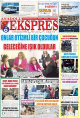 Anadolu Ekspres gazetesi 1. sayfa