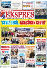 Anadolu Ekspres gazetesi 1. sayfa