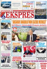 Anadolu Ekspres gazetesi 1. sayfa