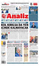 Analiz gazetesi 1. sayfa