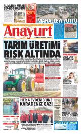 Anayurt gazetesi 1. sayfa