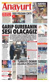 Anayurt gazetesi 1. sayfa