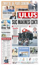 Ankara Ulus gazetesi 1. sayfa