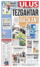 Ankara Ulus gazetesi 1. sayfa