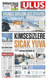 Ankara Ulus gazetesi 1. sayfa