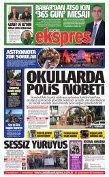Antalya Ekspres gazetesi 1. sayfa