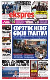 Antalya Ekspres gazetesi 1. sayfa