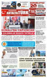 Antalya Türk gazetesi 1. sayfa
