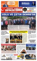 Antalya Türk gazetesi 1. sayfa