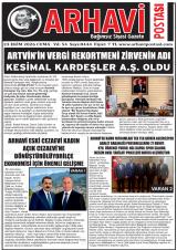Arhavi Postası gazetesi 1. sayfa