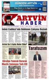 Artvin'de Haber gazetesi 1. sayfa
