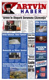 Artvin'de Haber gazetesi 1. sayfa