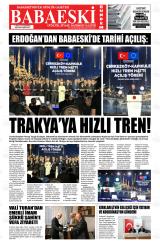Babaeski Gündem gazetesi 1. sayfa
