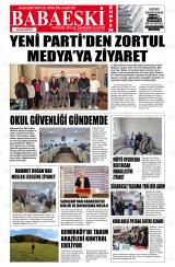 Babaeski Gündem gazetesi 1. sayfa
