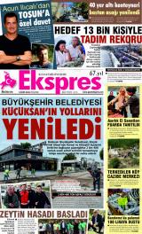 Balıkesir Ekspres gazetesi 1. sayfa