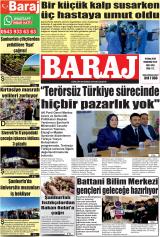Baraj gazetesi 1. sayfa