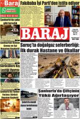 Baraj gazetesi 1. sayfa