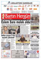 Bartın Hergün gazetesi 1. sayfa