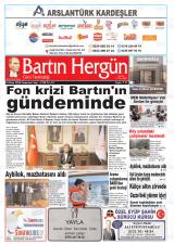 Bartın Hergün gazetesi 1. sayfa