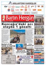 Bartın Hergün gazetesi 1. sayfa