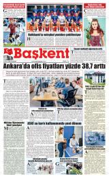 Başkent gazetesi 1. sayfa