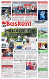 Başkent gazetesi 1. sayfa