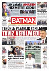 Batman gazetesi 1. sayfa