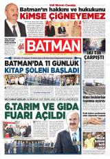 Batman gazetesi 1. sayfa