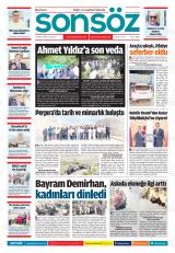 Batman Sonsöz gazetesi 1. sayfa