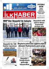 Beyşehir İlk Haber gazetesi 1. sayfa