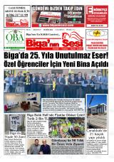 Biga'nın Sesi gazetesi 1. sayfa