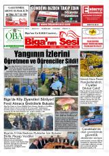 Biga'nın Sesi gazetesi 1. sayfa