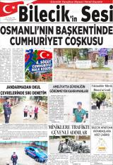 Bilecik'in Sesi gazetesi 1. sayfa